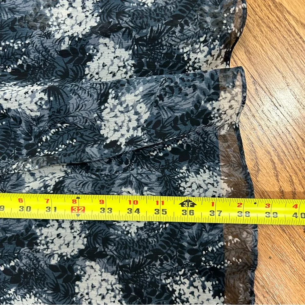 Joie | Baltic Print Navy Chiffon Sleeveless Midi Dress Size L NWT - Image 16