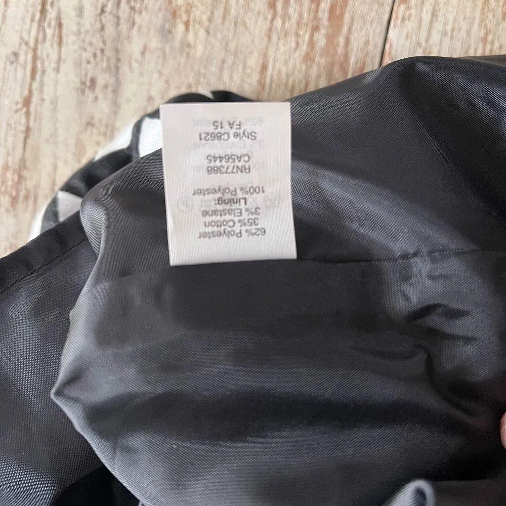 J Crew Factory NWT Black White Geometric Triangles Mini Skirt Sz 4 Minimalist - Image 9