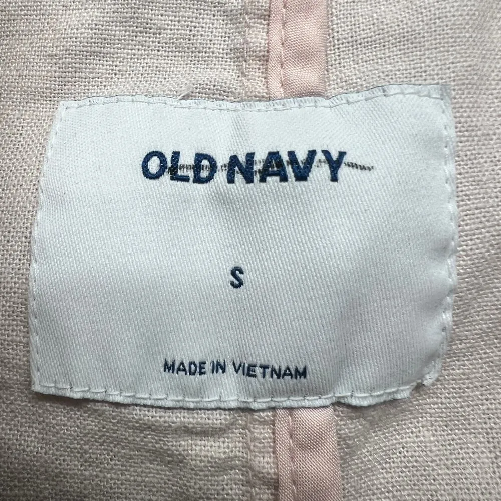 Old Navy Women's Academia Classic Simple Polished Coastal Pink Blazer Size Small - Image 2