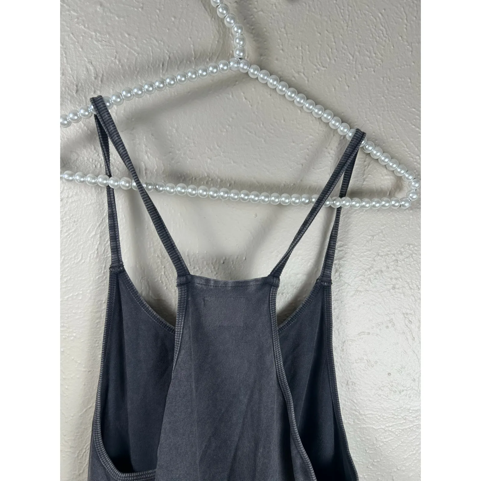 Free People Movement Hot Shot Romper Size Small Dark Gray Athleisure Loungewear - Image 7