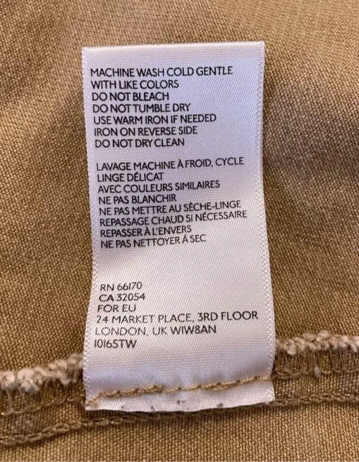 BDG Size Medium Denim Skirt Urban Outfitters Beige Khaki Button Front Fall - Image 6