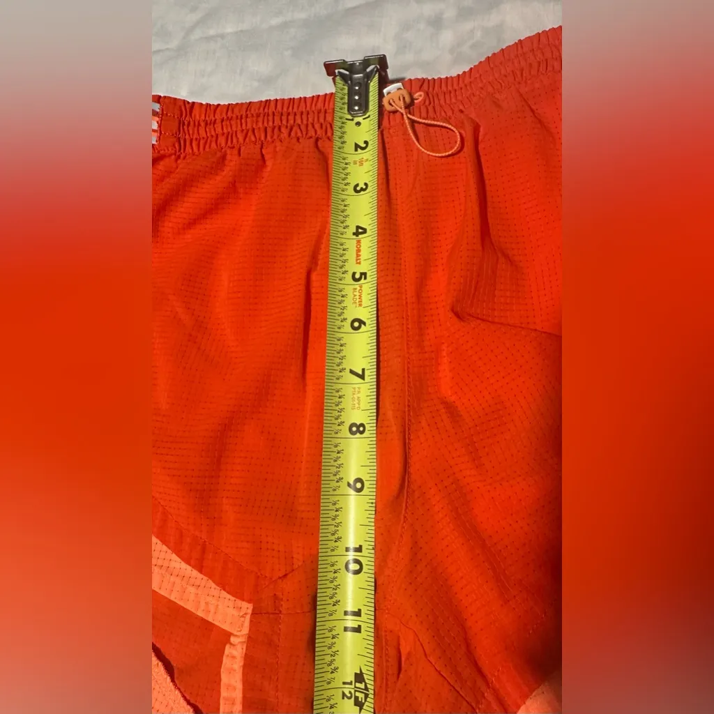 New Balance Women's Bright Orange Athletic Shorts - Image 9