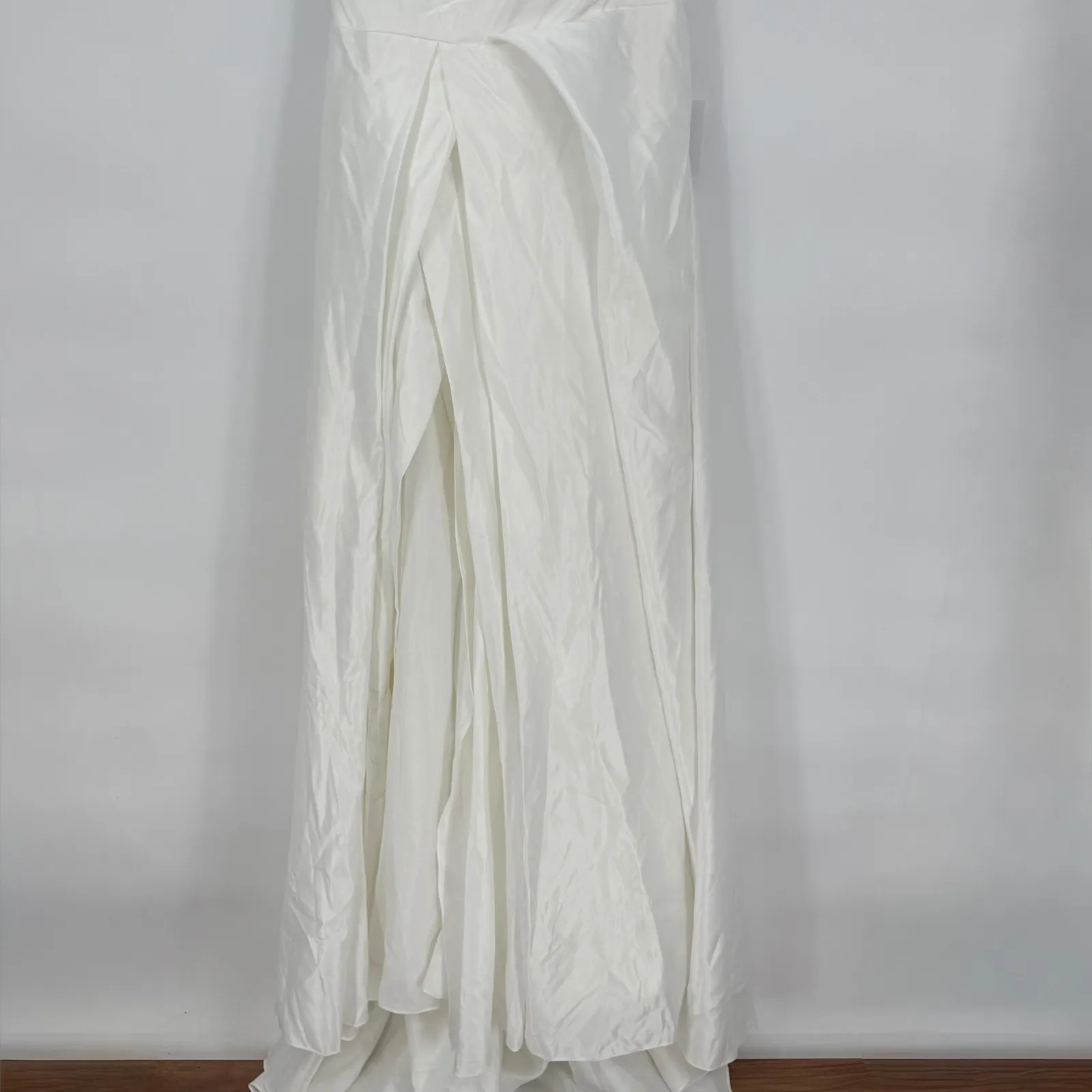 Lulus‎ Lifetime of Love White Satin Strapless A-Line Gown Size 6 - Image 7