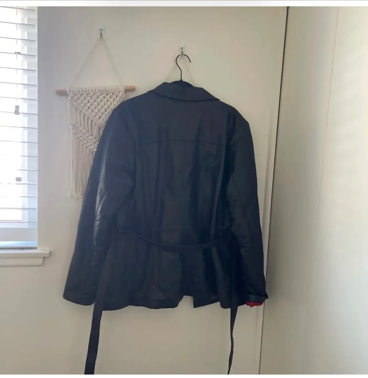 Wilsons Leather Jacket Button Down Belt - Image 3