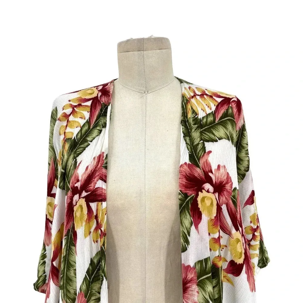 Show Me Your Mumu Kimono‎ in Aloha Bloom Cloud Print Tropical Size Small - Image 5