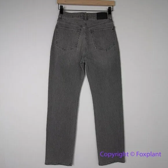 New! Madewell The '90s Straight Jean in Burwick‎ Wash: Cross-Tab Edition, 26 - Image 9