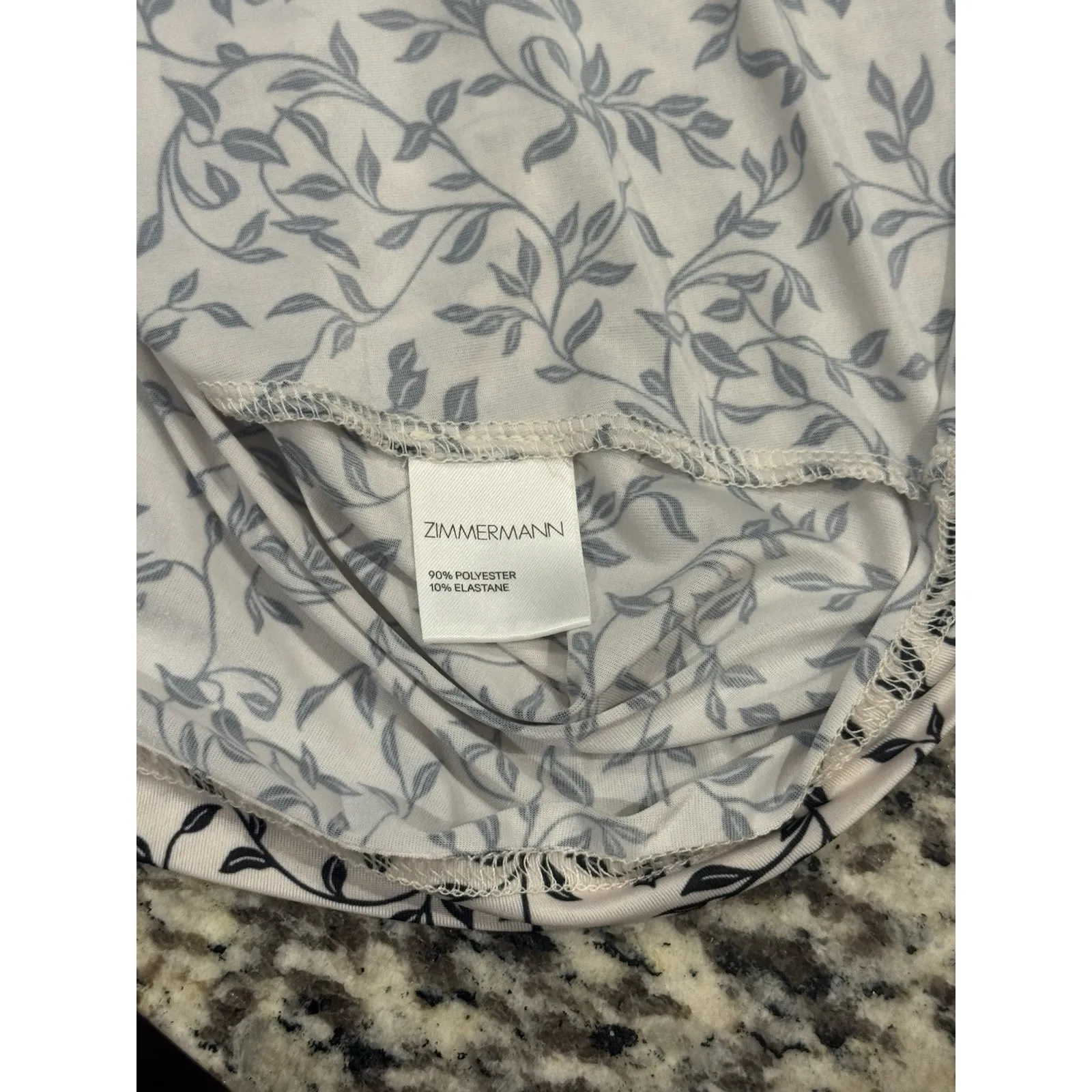 Zimmermann Classic Cottage Floral Babydoll Feminine Slip‎ Midi Dress Sz 0 (4 US) - Image 5