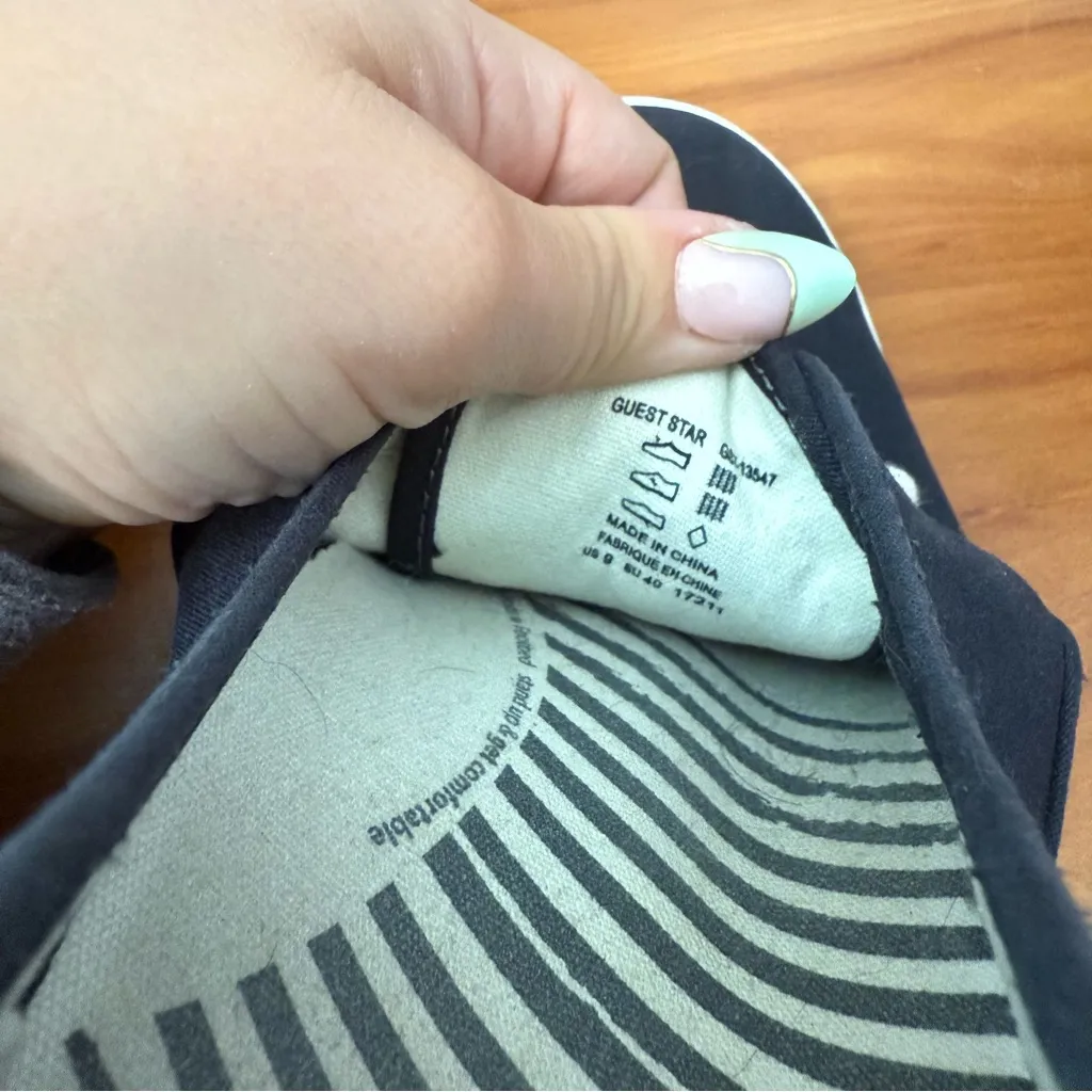 Taos‎ Footwear Women's Guest Star Sneaker Lace Up Navy Blue Casual Canvas 9 - Image 6