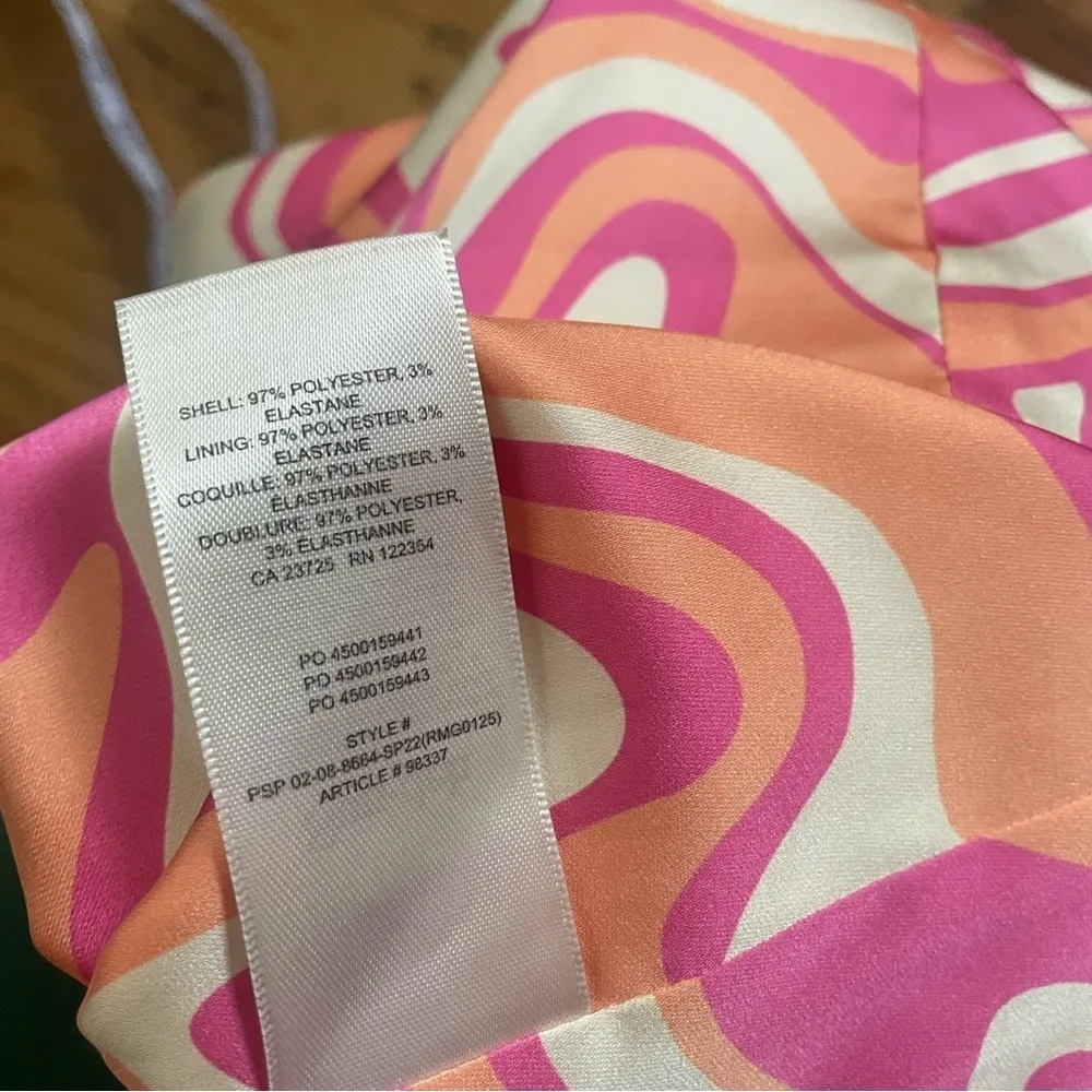 Aritzia Sun-Deh Multicolor Marble Slip Dress Size 4 - Image 3