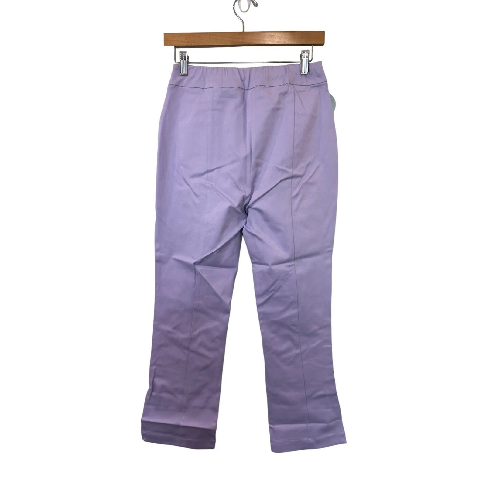 Hill House The Claire Stretch Preppy Quiet Luxury Casual Lavender Pant NWT Small - Image 3