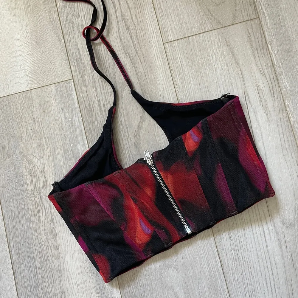 White Fox Fantasy World Bustier Halter Crop Top Black (xs) party cocktail sexy - Image 7