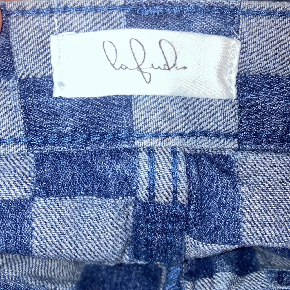 Denim Checkered Lafude Skirt - Image 8