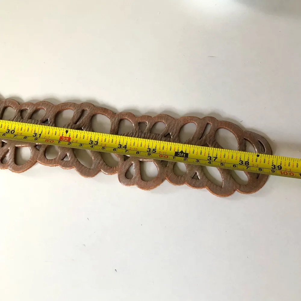 Abercrombie & Fitch Genuine Leather Belt Cutouts Small - Image 4