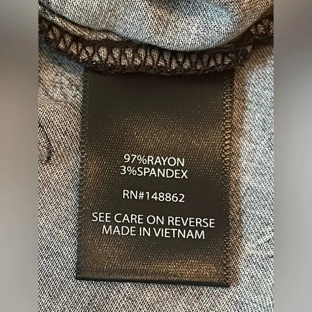 Challis partial zip front dress, size 2 (2X) - Image 5