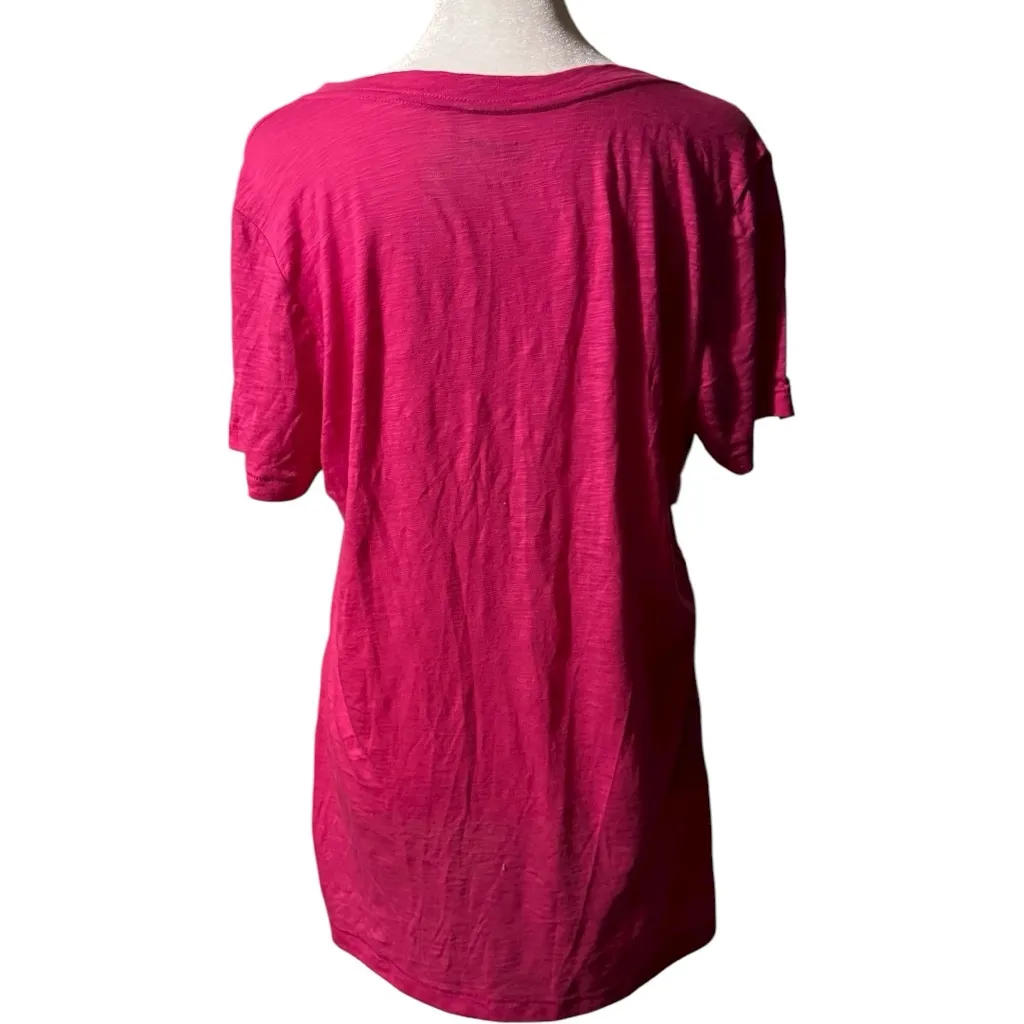 Arizona Jeans Women's Pink V-Neck Top Sz XL - Image 2