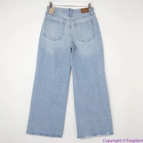 NEW Madewell Petite Superwide-Leg Jeans in‎ Blaisdell Wash, 29P - Image 7