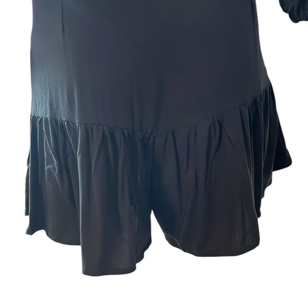 Uluwatu Lace Up Boho Short Set Black Size M - Image 8