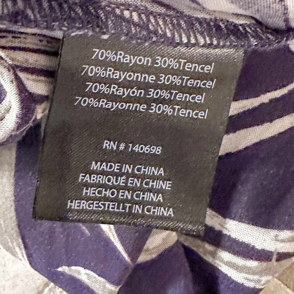 Tavik Swimwear Off Duty Tropical Print Pocket Jumpsuit, EUC, Small, MSRP $198 Purple - Image 11