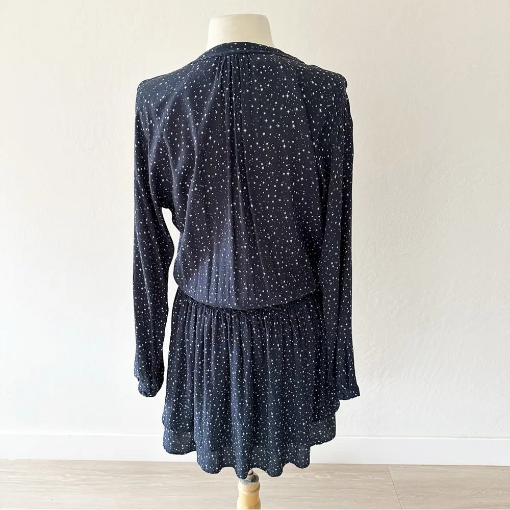 Rails Jasmine Navy Nora Mini Dress In Navy Blue White Stars | Large - Image 12