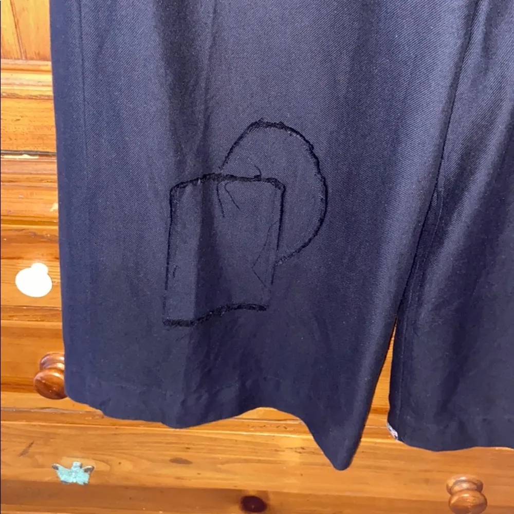 Beautiful wide leg paper bag pant. Cotton Size M - Image 5