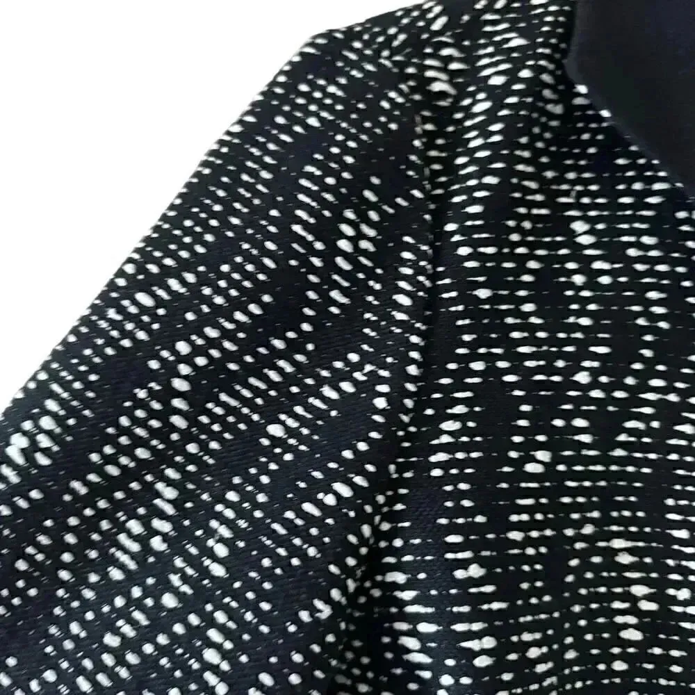 Lafayette 148 Women’s Blazer Black White Flat Hook and Eye Closure Versatile 12 White - Image 6