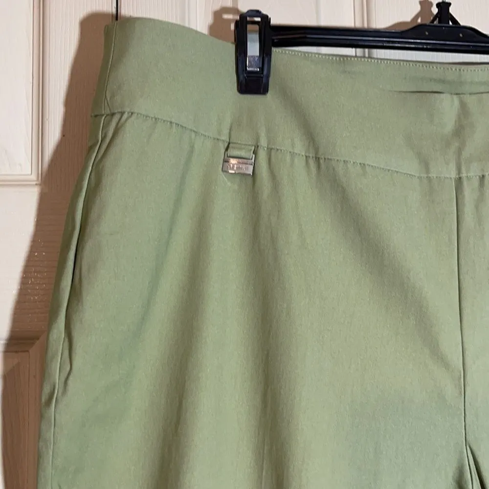 Premise Woman Spring Green Stretch Waistband Ankle Cropped Pants Size 3X NWT - Image 6
