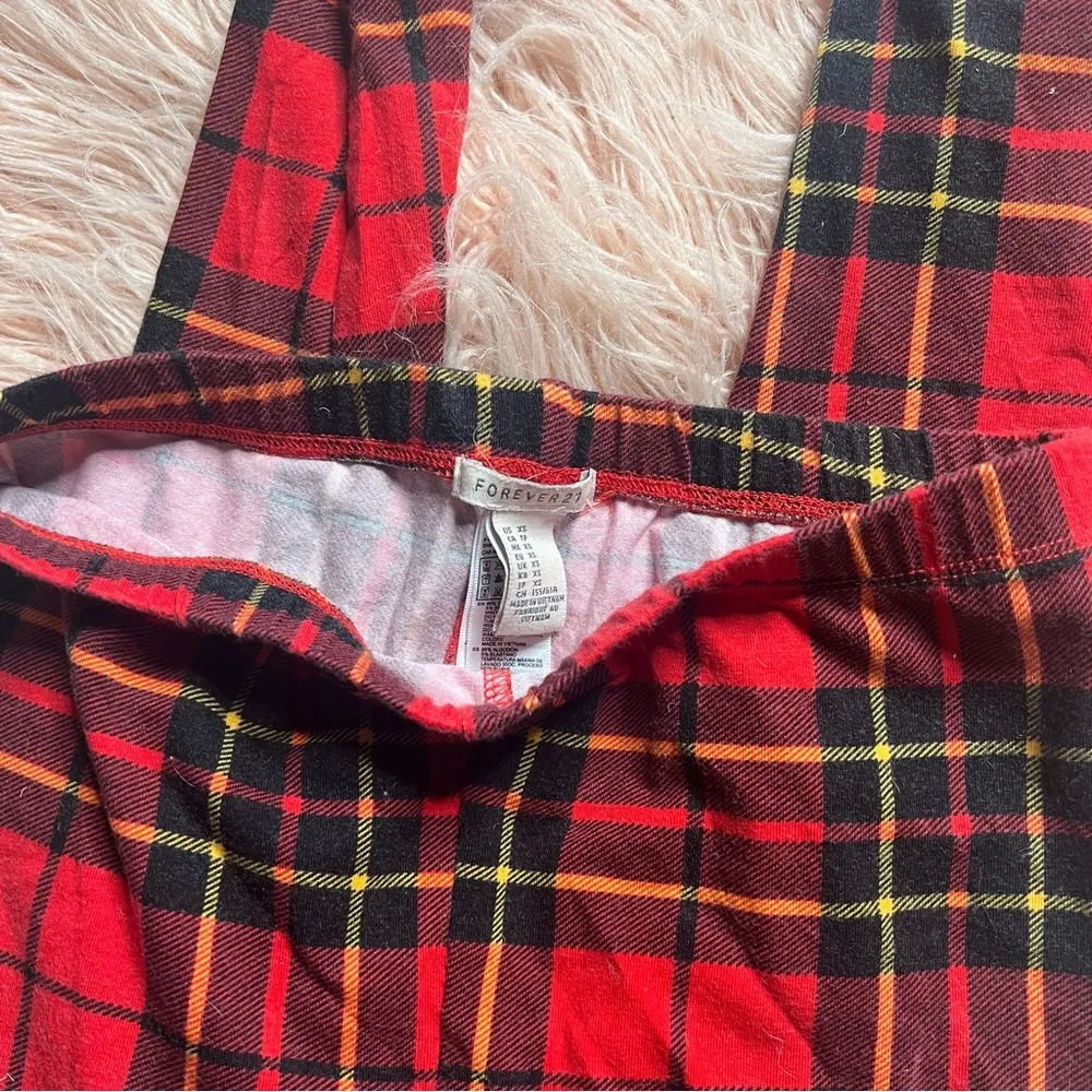 Forever 21 Holiday Plaid Leggings - Image 3