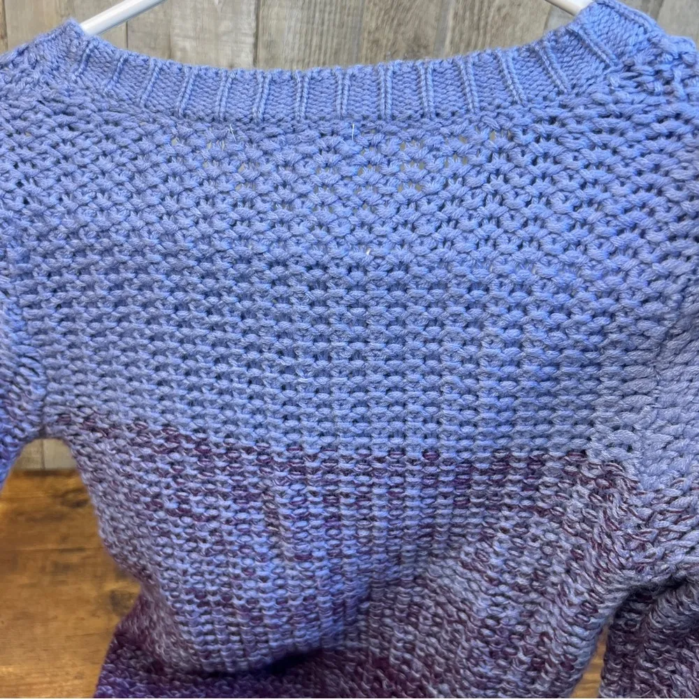 Delia’s XS Purple Crewneck Long Sleeve with Zippers(just for looks) - Image 5