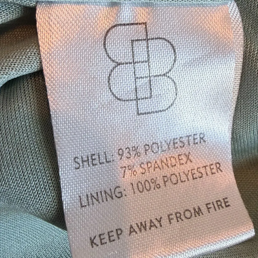 Baltic Born Poppy Midi Dress Sage Green Tie Front Short Sleeve Size XS Women's - Image 12