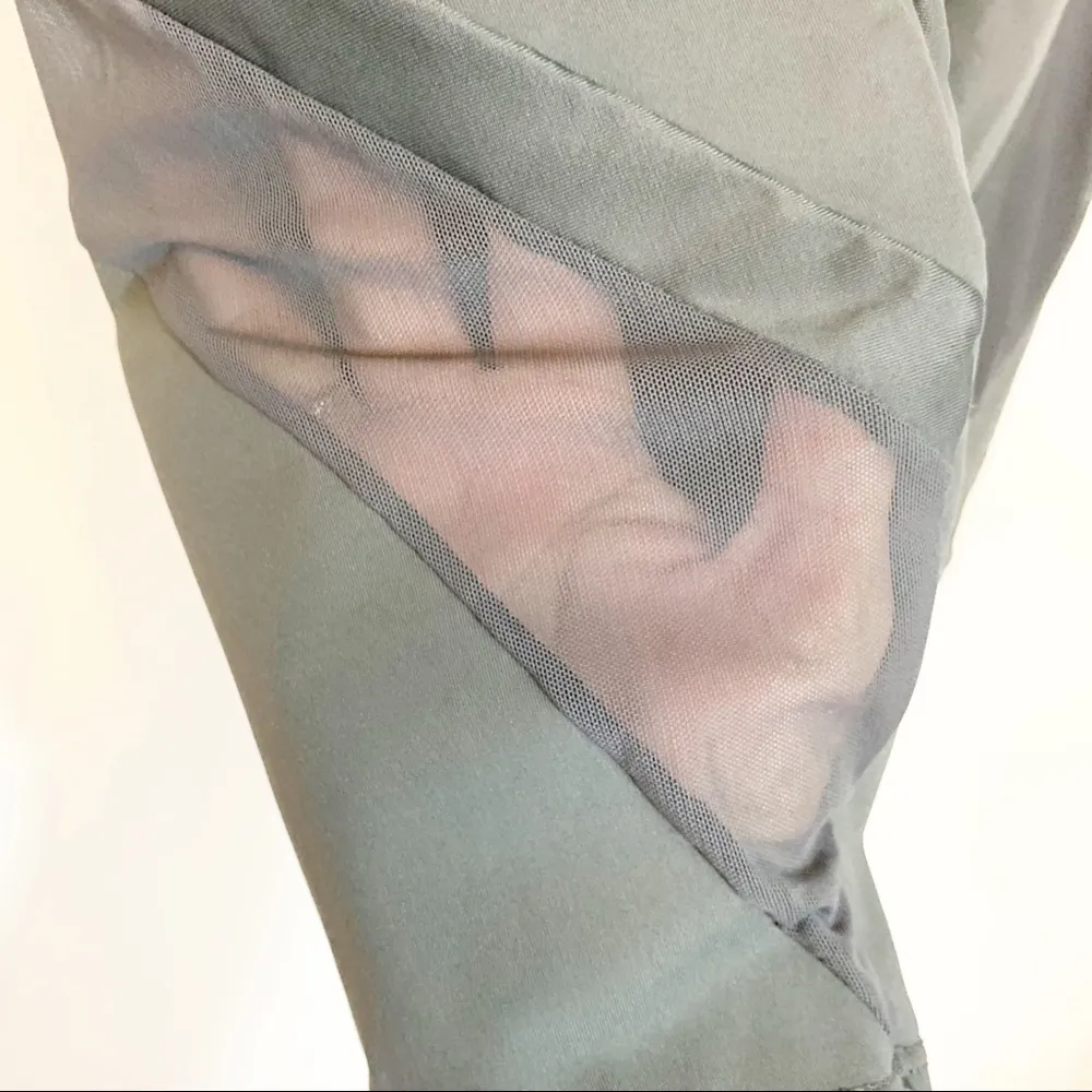 Maaji  Cropped Gray Workout Pants - Image 5