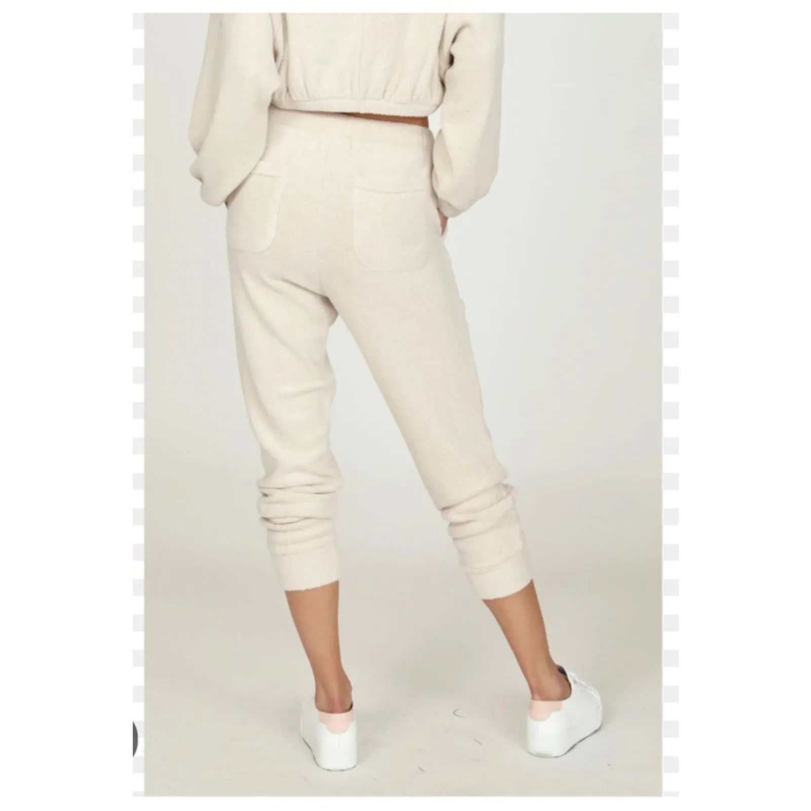 Vintage Havana ERIN COZY FLEECE SEAM DETAIL JOGGER size small - Image 13