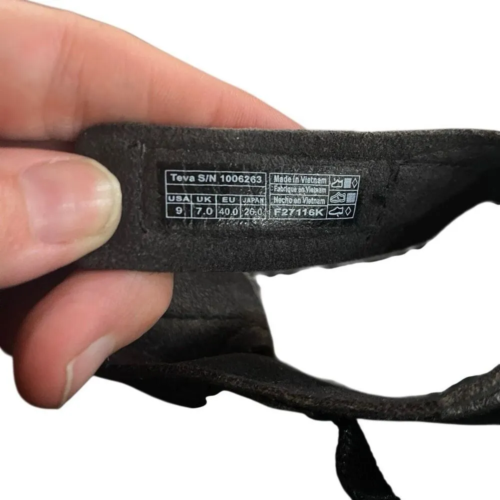 Women's Teva Verra Antiguous Black Multi Synthetic size 9 - Image 7