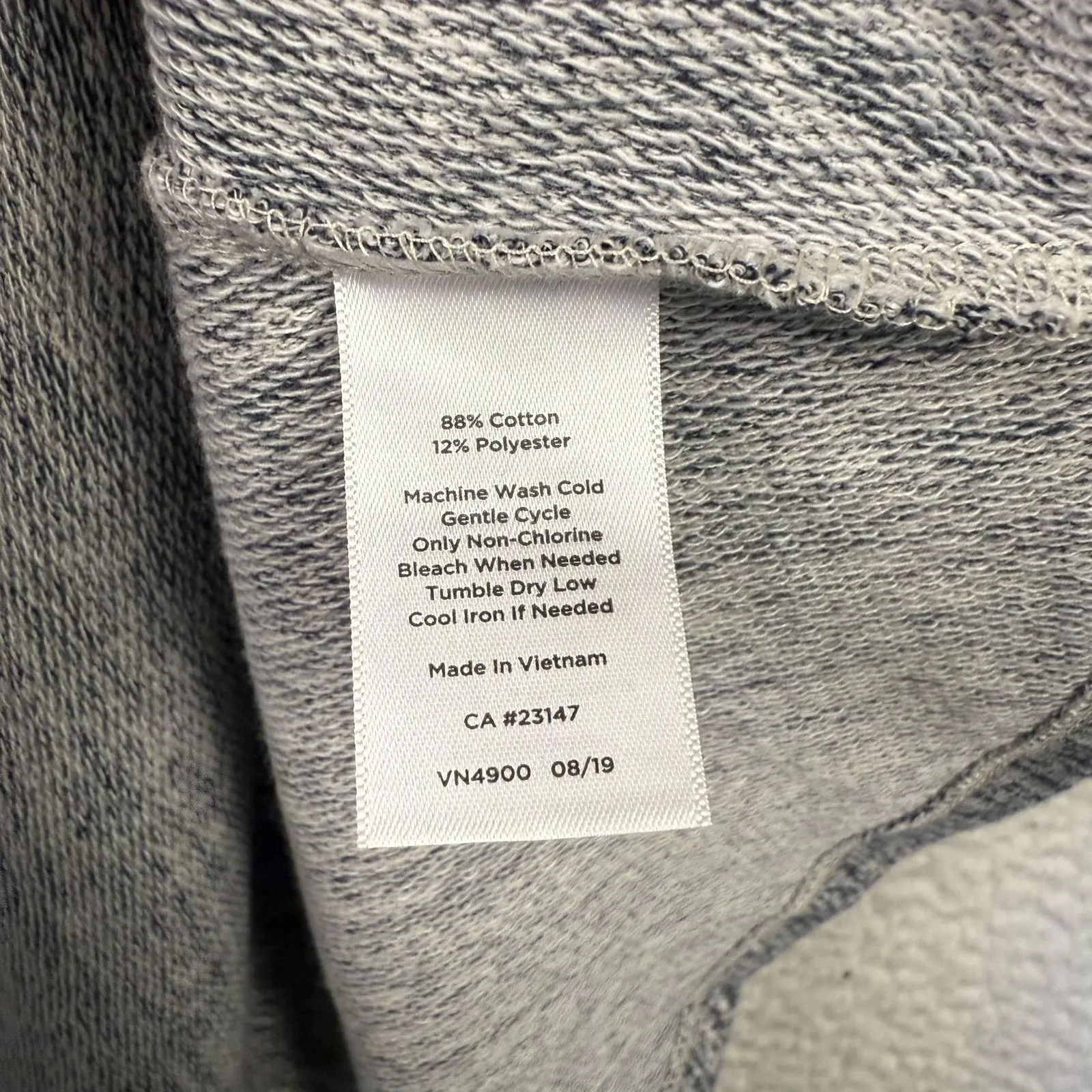 NEW Talbots Dress Womens Medium Gray Heather Knit Ruffle Hem 3/4 Sleeve Casual - Image 4