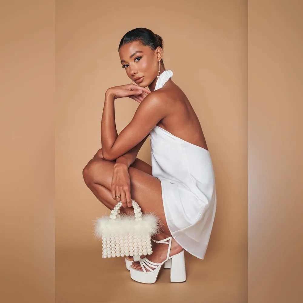 Show Me You MuMu Jasmine Halter Mini Dress - Image 6