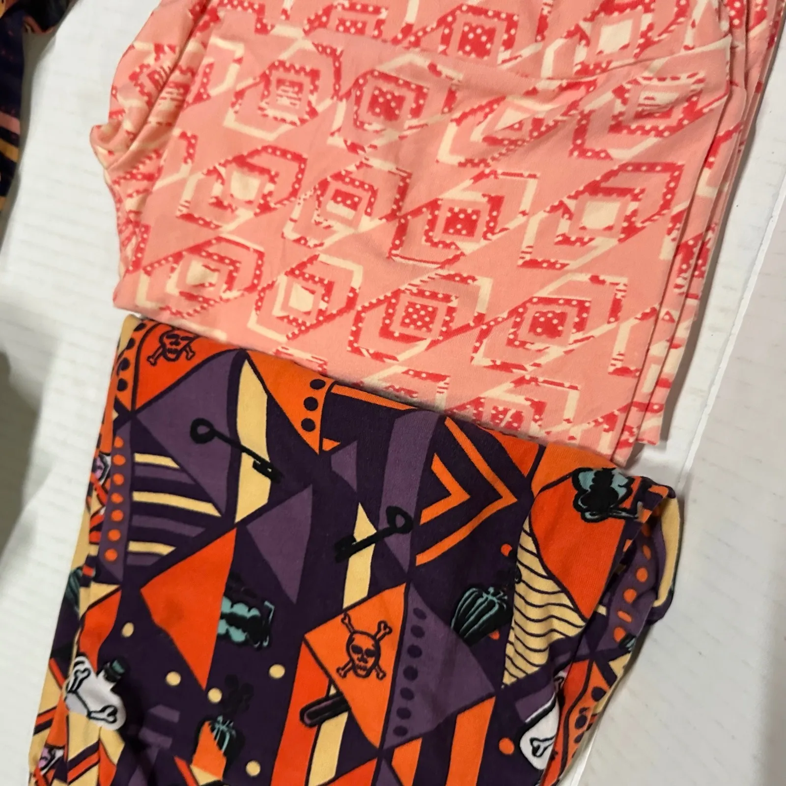 Lularoe Leggings OS One Size Lot of 16 Prints Holiday Halloween Patriotic Floral - Image 5