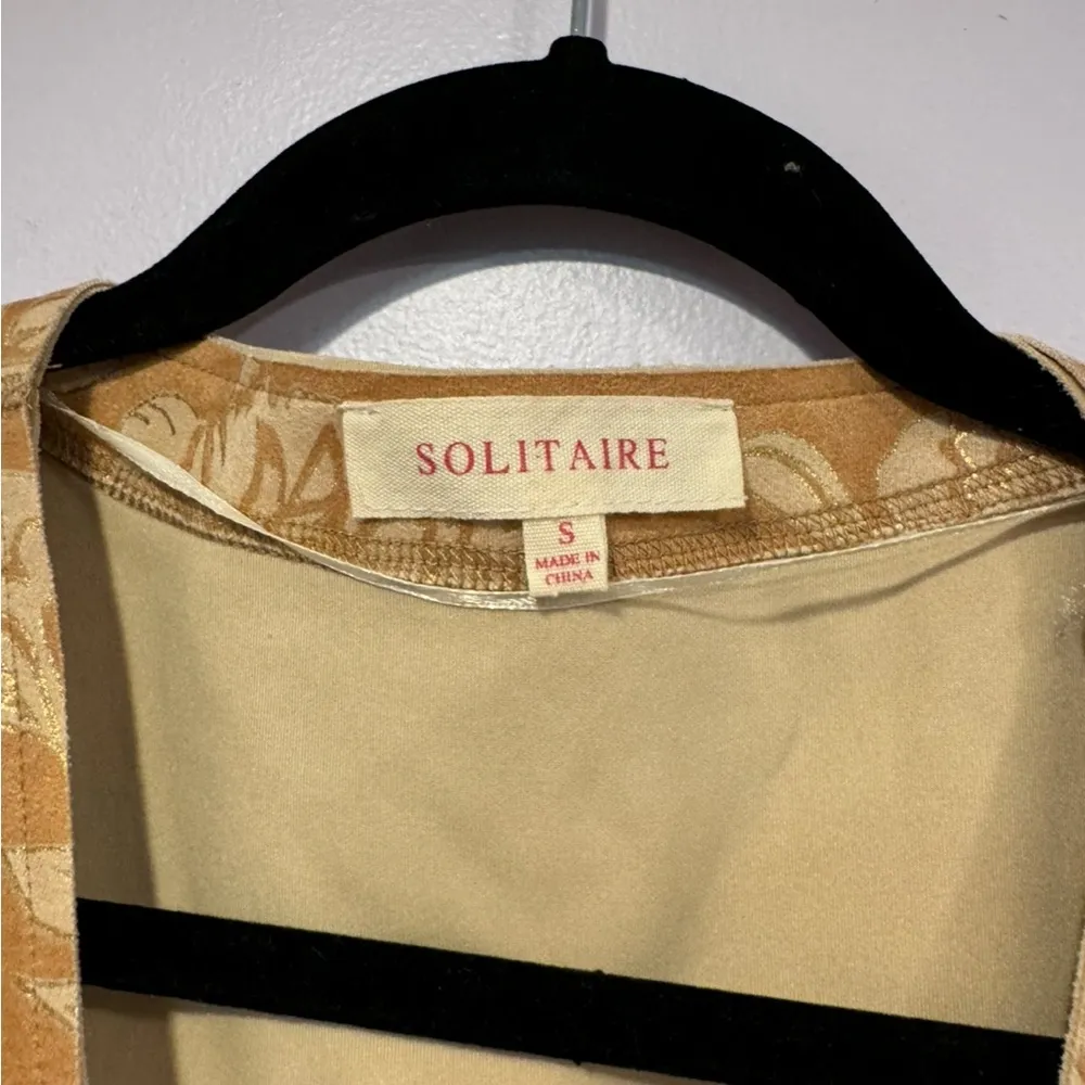 Gold velvet Anthropology Solitaire kimono jacket‎ - Image 2