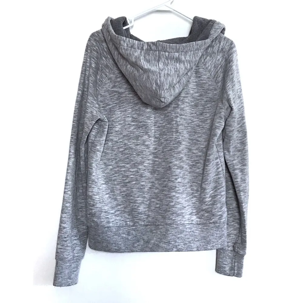 Abercrombie & Fitch Grey Asymmetrical Zip Hoodie Med - Image 2