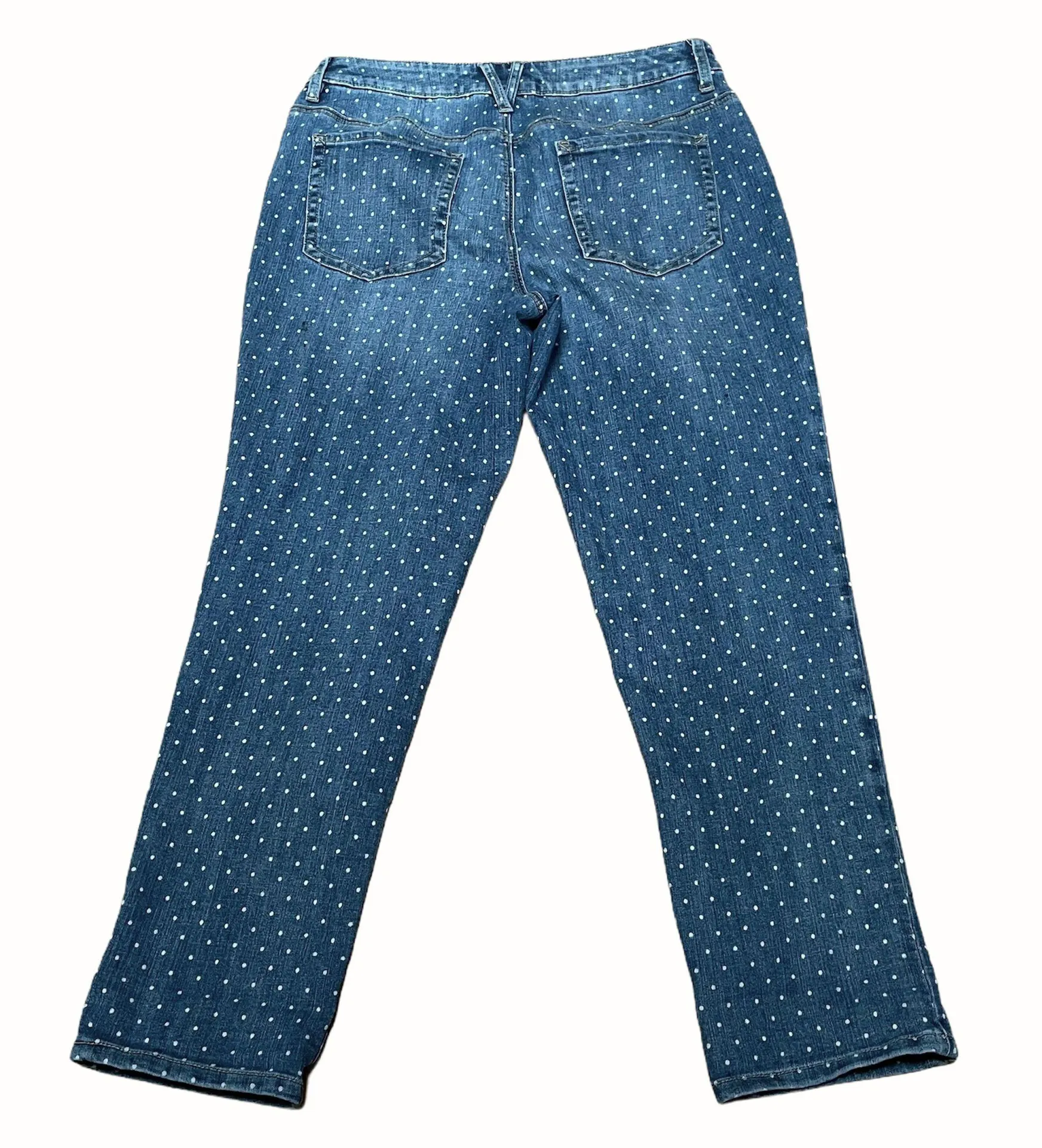 Chico’s Platinum Polka Dot Boyfriend Jeans  - Image 4