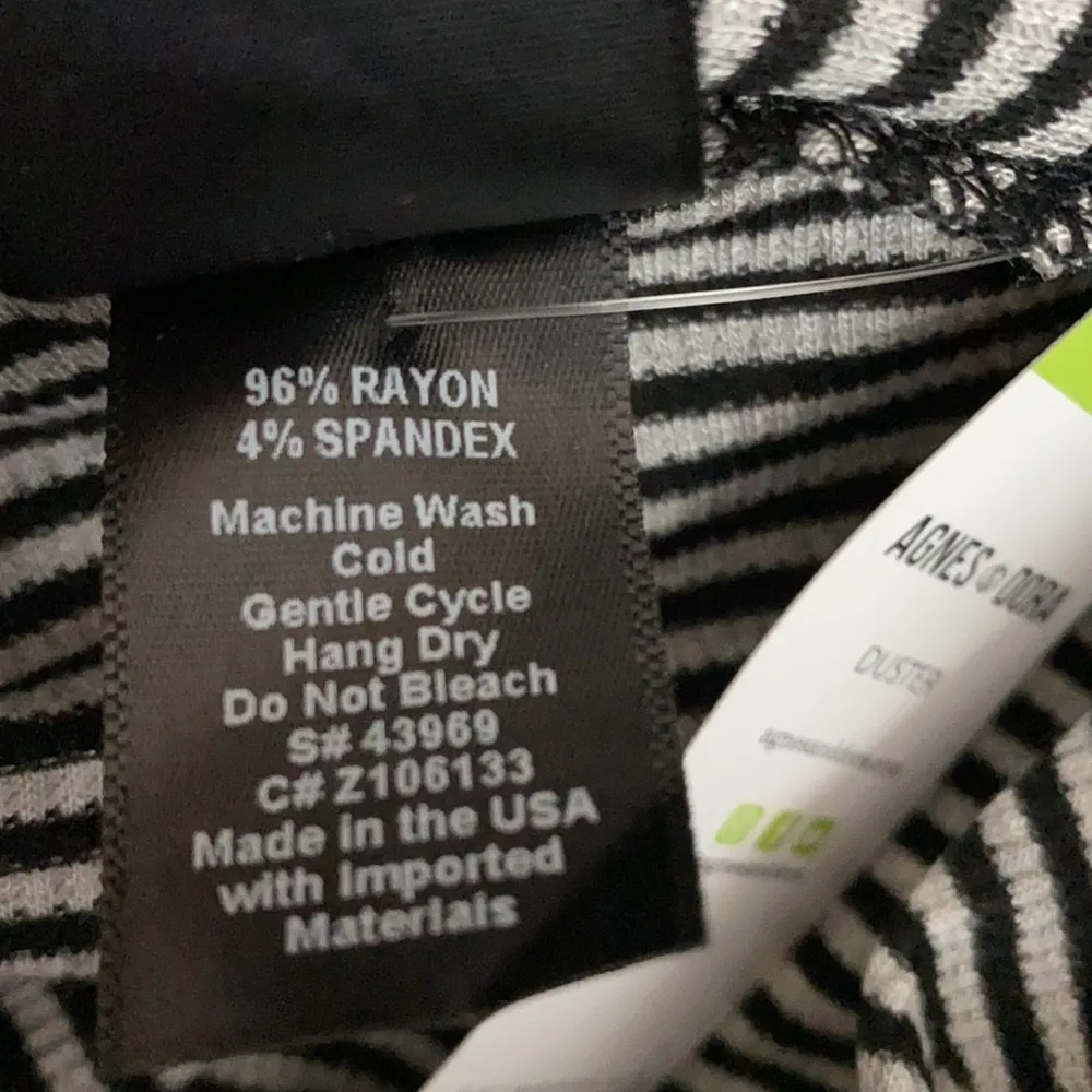 NWT Agnes & Dora Ribbed Knit Duster | Black & Grey Stripe - Image 6