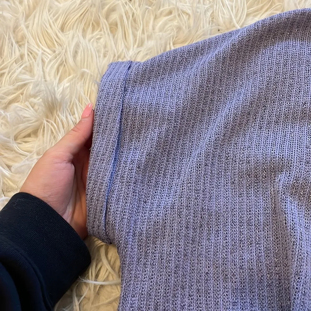 Lush Purple Knit Short Sleeve Top - Image 3