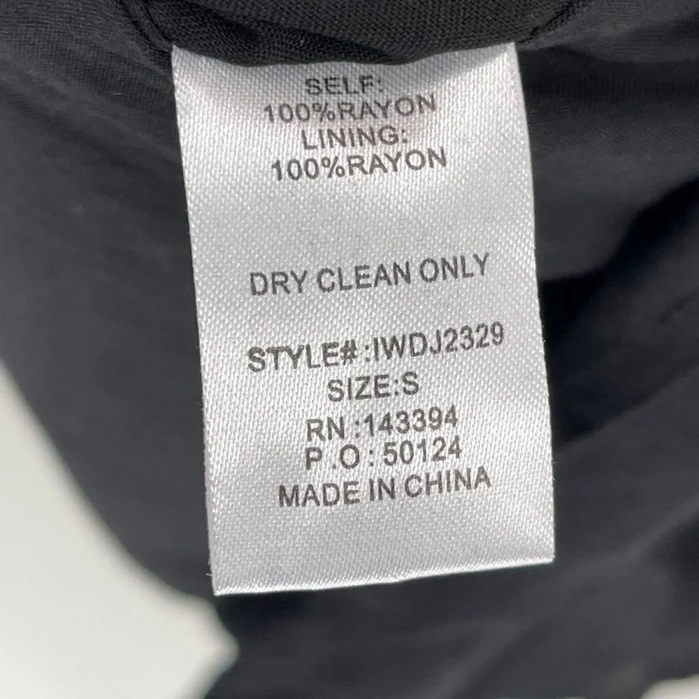 Cotton Bleu Floral Embroidered Gauze Fabric Tunic Dress Small - Image 8