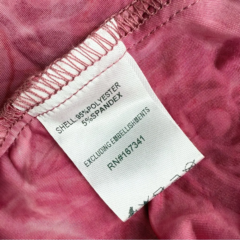 Hello Molly Found Myself Maxi Dress Pink Sz 4 NWT Floral Burnout Velvet - Image 11