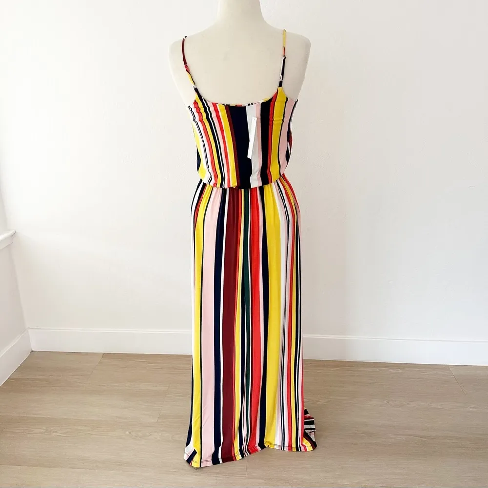 All in Favor Yellow Multi Stripe Knit Maxi Dress NWT | Small - Image 7