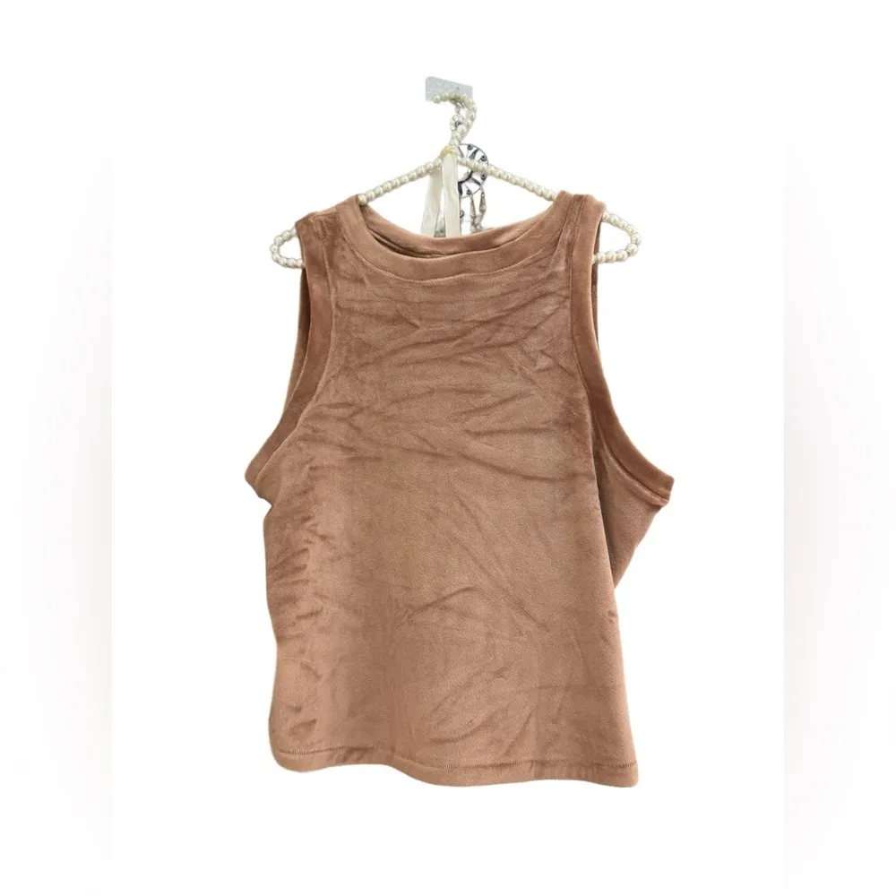 SKIMS SIZE 2XL Velour Tank Sienna Sleeveless Crewneck Tank Top NWT XXL - Image 3