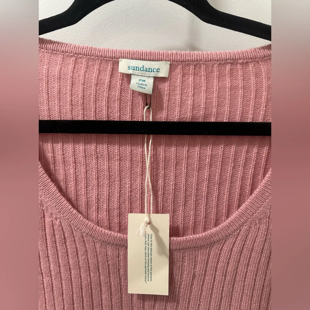 Sundance merino wool blend long sleeved sweater with tulip cuff sz PM feminine - Image 3