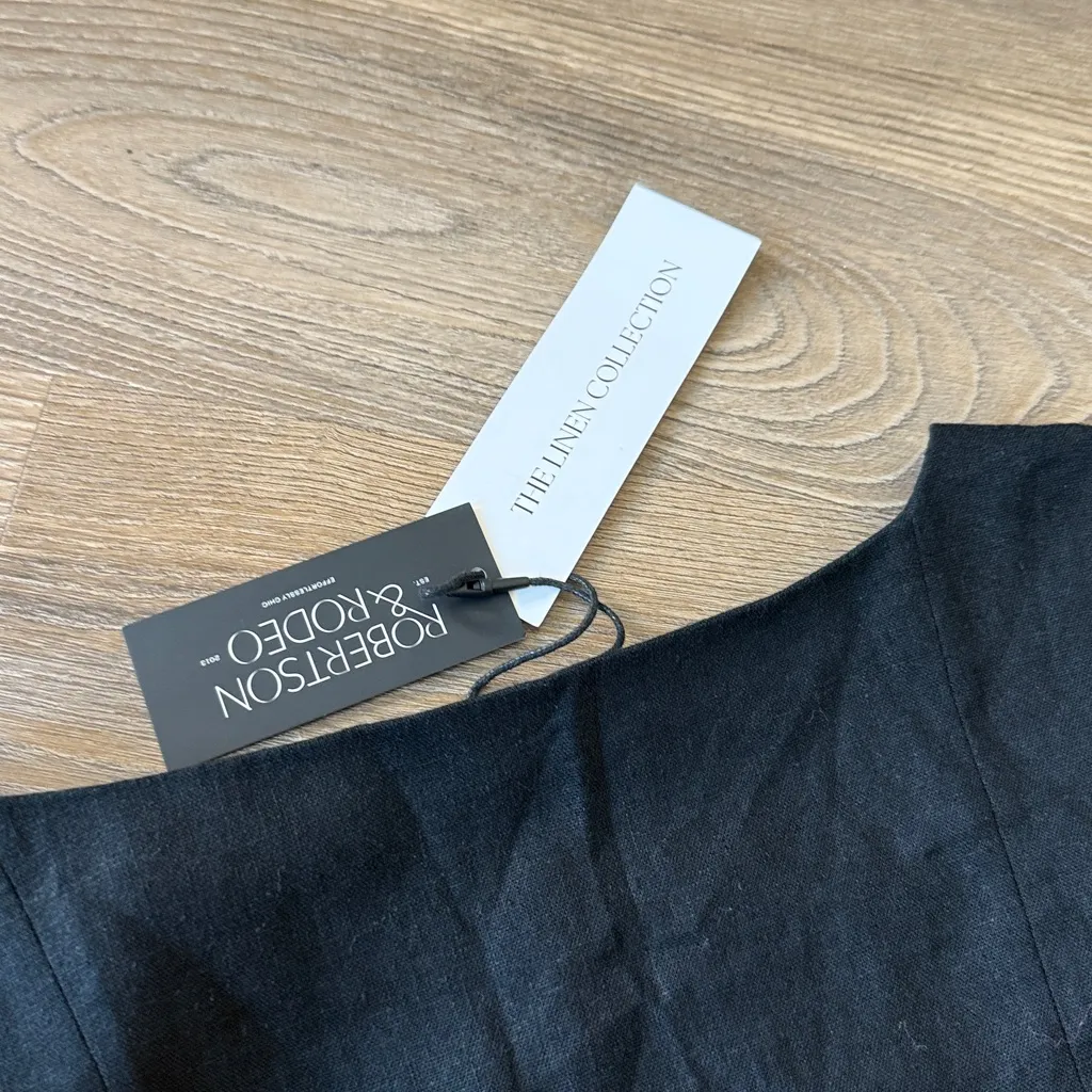 NWT Robertson + Rodeo The Linen Square Neck Dress Size XS - Image 5