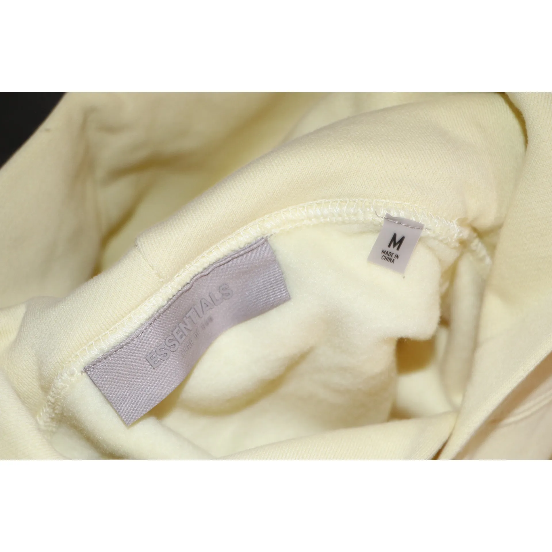 Fear of god ESSENTIALS Yellow Relaxed Hoodie - Image 4