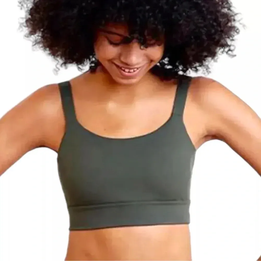 aday FULL SET Lighten Up Sports Bra & Layered Up Thermal Leggings Set Green XS‎ - Image 12