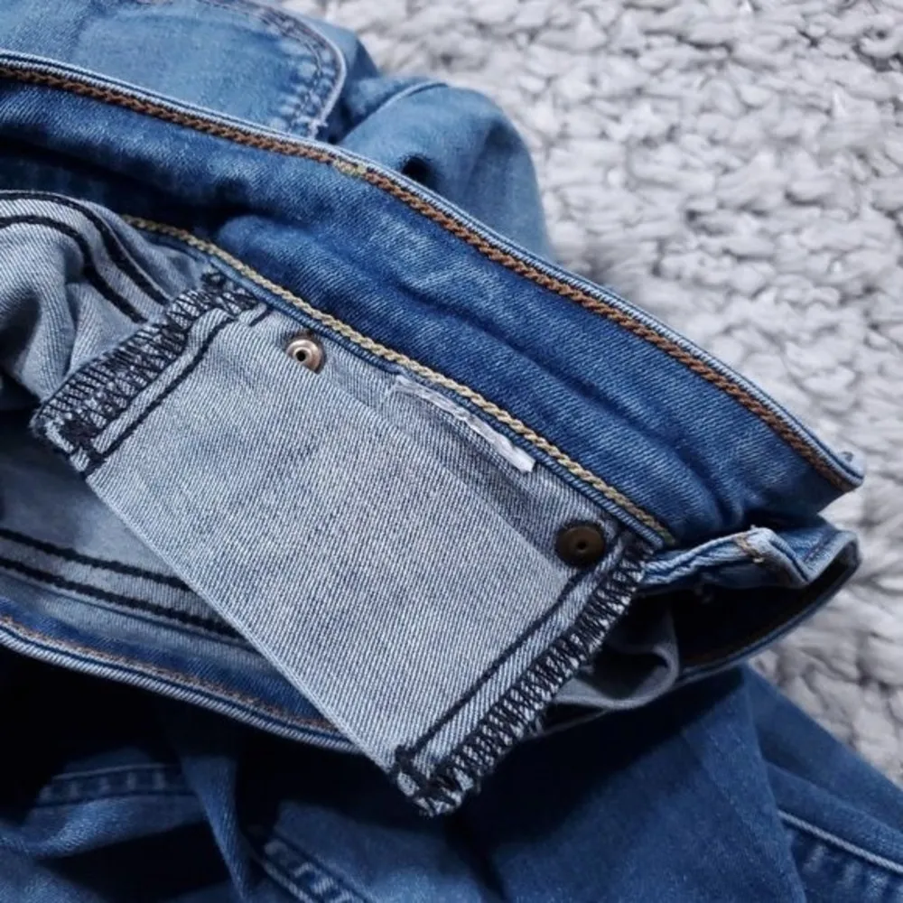 READ Abercrombie High Rise Super Skinny Jeans Size 00 24 x 31 Button Fly Stretch - Image 5