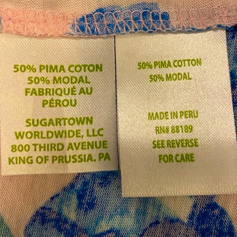 Lilly Pulitzer Women’s Lula Top in Blue Green Pink Tropics Sz Med Flutter Sleeve - Image 9